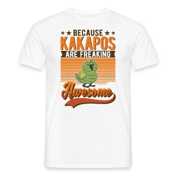 Kakapo Vogel Nachtpapagei - Männer T-Shirt - Weiß - Vorne - AI Model Male 178 dark (178cm)