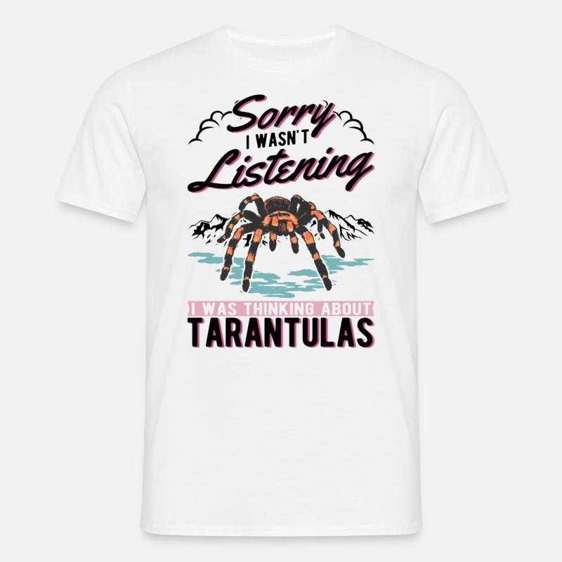 Tarantel Geschenk Spinne Tarantula - Männer T-Shirt - Weiß