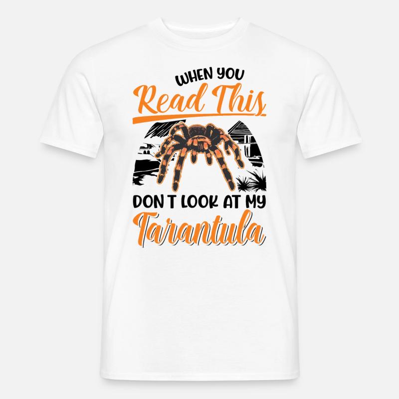 Tarantel Geschenk Spinne Tarantula - Männer T-Shirt - Weiß