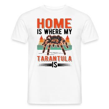 Zuhause ist wo meine Tarantel ist - Männer T-Shirt - Weiß - Vorne - AI Model Male 178 dark (178cm)