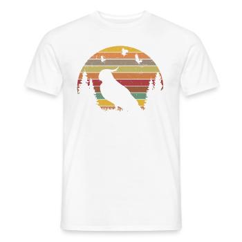 Budgie Retro Welli Vintage - Men's T-Shirt - white - Front - AI Model Male 178 dark (178cm)