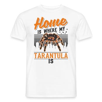 Zuhause ist wo meine Tarantel ist - Männer T-Shirt - Weiß - Vorne - AI Model Male 178 dark (178cm)