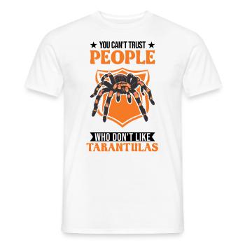 Tarentule Araignée de compagnie Tarentule - T-shirt homme - blanc - Devant - AI Model Male 178 dark (178cm)