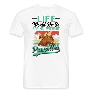 Pangolin Geschenk Schuppentier - Männer T-Shirt - Weiß - Vorne - AI Model Male 178 dark (178cm)