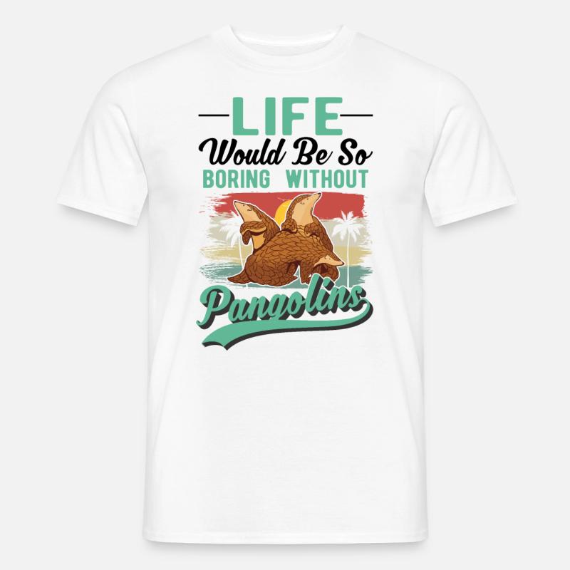 Pangolin Geschenk Schuppentier - Männer T-Shirt - Weiß