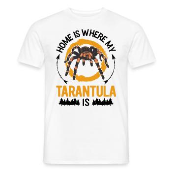 Zuhause ist wo meine Tarantel ist - Männer T-Shirt - Weiß - Vorne - AI Model Male 178 dark (178cm)