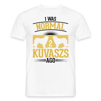 Kuvasz Cadeau Chien Hongrois - T-shirt homme - blanc - Devant - AI Model Male 178 dark (178cm)