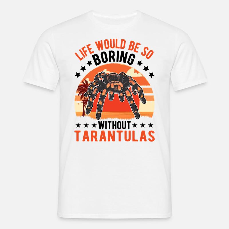 Tarantel Geschenk Spinne Tarantula - Männer T-Shirt - Weiß