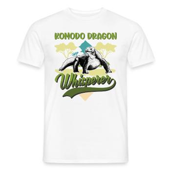 Komodo Dragon, Whisperer, Komodo Dragon Whisperer - T-shirt homme - blanc - Devant - AI Model Male 178 dark (178cm)