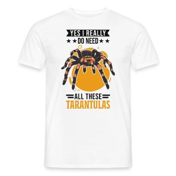 Tarentule Cadeau Araignée Tarentule - T-shirt homme - blanc - Devant - AI Model Male 178 dark (178cm)