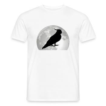 Budgie Moon Welli Parakeet - Men's T-Shirt - white - Front - AI Model Male 178 dark (178cm)