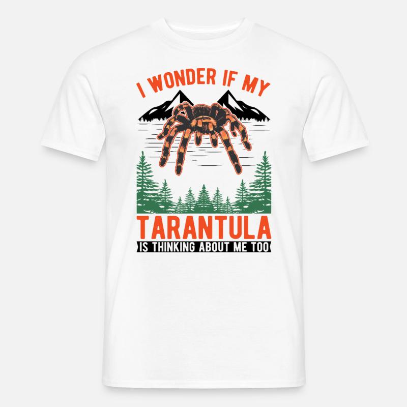 Tarantel Spinne Tarantula - Männer T-Shirt - Weiß