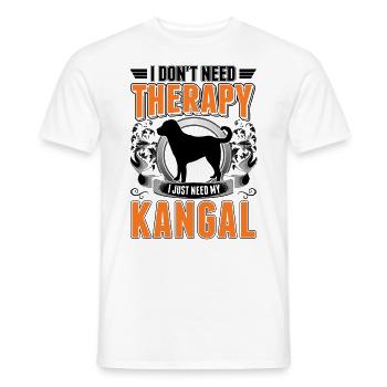 Thérapie Kangal - T-shirt homme - blanc - Devant - AI Model Male 178 dark (178cm)