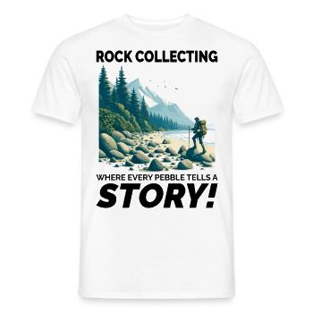 Kieselgestein sammeln Mineraliensammler Geologie - Männer T-Shirt - Weiß - Vorne - AI Model Male 178 dark (178cm)