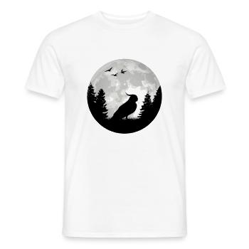 Budgie Moon Welli Parakeet - Men's T-Shirt - white - Front - AI Model Male 178 dark (178cm)