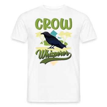 Crows Whisperer Raven Crow Crow Breeder - Men's T-Shirt - white - Front - AI Model Male 178 dark (178cm)