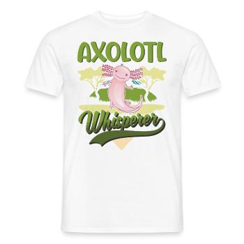 Axolotl Flüsterer Axolotl Whisperer - Männer T-Shirt - Weiß - Vorne - AI Model Male 178 dark (178cm)