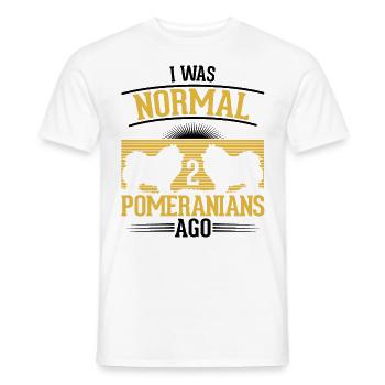 Zwergspitz Besitzer Pomeranian Geschenk - Männer T-Shirt - Weiß - Vorne - AI Model Male 178 dark (178cm)