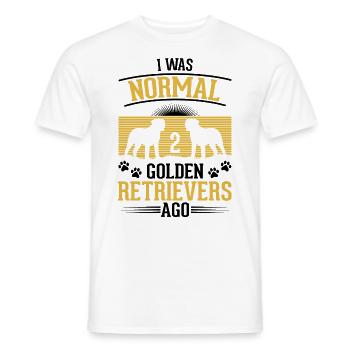 Golden Retriever Owner Gift - Men's T-Shirt - white - Front - AI Model Male 178 dark (178cm)