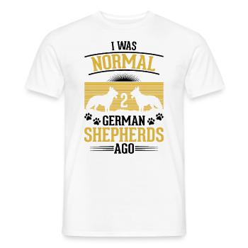Cadeau de berger allemand - T-shirt homme - blanc - Devant - AI Model Male 178 dark (178cm)