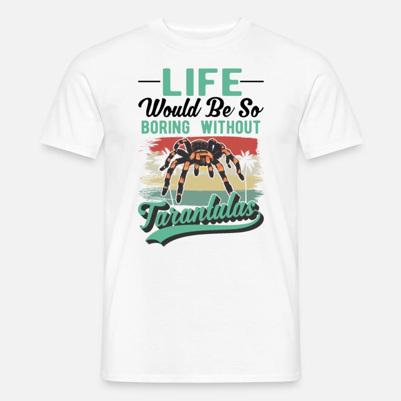 Tarantel Geschenk Spinne Tarantula - Männer T-Shirt - Weiß