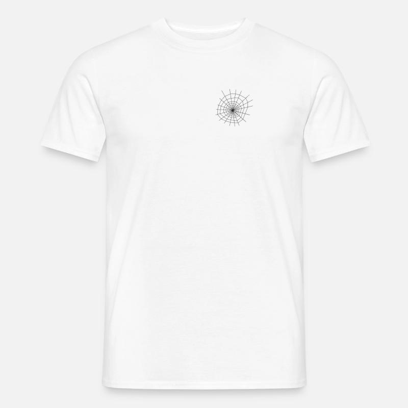 Spinnennetz - Männer T-Shirt - Weiß