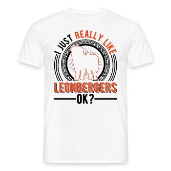 J’aime bien Leonberg - T-shirt homme - blanc - Devant - AI Model Male 178 dark (178cm)