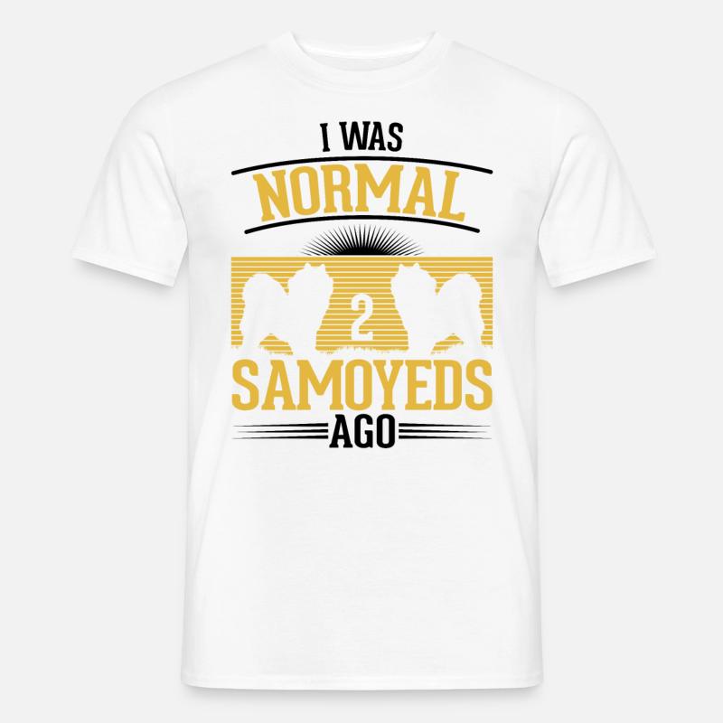Samojede Schlittenhund Samojeden - Männer T-Shirt - Weiß