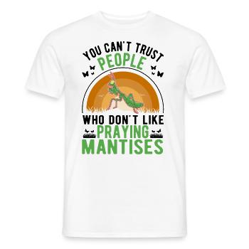 Praying Mantis Gift Mantis Mantis - Men's T-Shirt - white - Front - AI Model Male 178 dark (178cm)