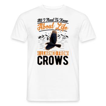 Cadeau Corbeau Corbeau Corbeau Corbeau - T-shirt homme - blanc - Devant - AI Model Male 178 dark (178cm)
