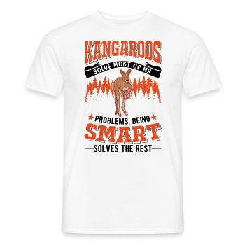 Kangaroo Australia Kangaroo - Men's T-Shirt - white - Front - AI Model Male 178 dark (178cm)