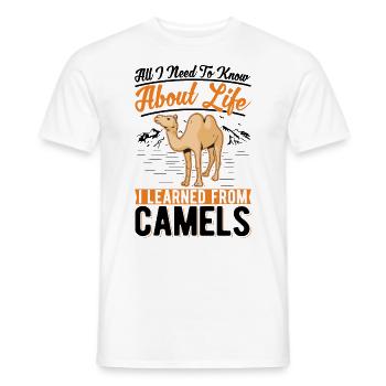 Camel Lover Egypt - Men's T-Shirt - white - Front - AI Model Male 178 dark (178cm)