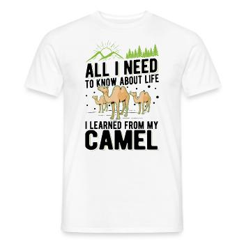 Camel Lover Egypt - Men's T-Shirt - white - Front - AI Model Male 178 dark (178cm)