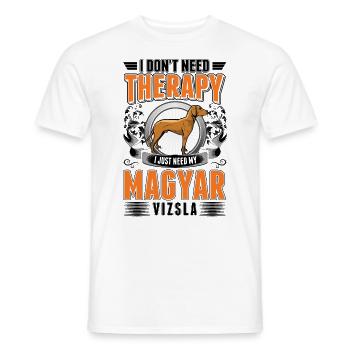 Magyar Vizsla Therapy Wirehaired Vizsla - Men's T-Shirt - white - Front - AI Model Male 178 dark (178cm)