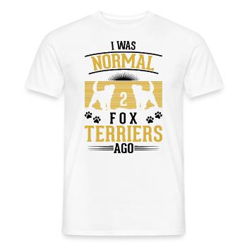 Foxterrier Drahthaar Geschenk - Männer T-Shirt - Weiß - Vorne - AI Model Male 178 dark (178cm)