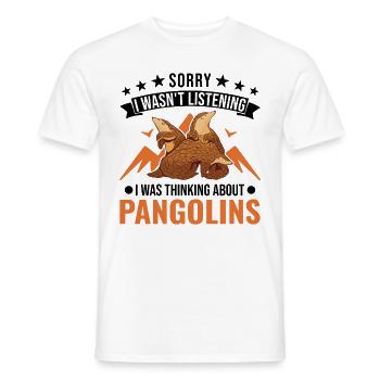 Cadeau Pangolin Pangolin - T-shirt homme - blanc - Devant - AI Model Male 178 dark (178cm)