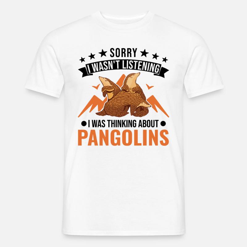 Pangolin Geschenk Schuppentier - Männer T-Shirt - Weiß