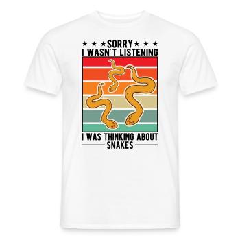 Snakes Owner Corn Snake Snake - Men's T-Shirt - white - Front - AI Model Male 178 dark (178cm)