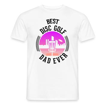 Discgolf Wurfscheibe Disc Golf - T-shirt homme - blanc - Devant - AI Model Male 178 dark (178cm)