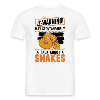 Propriétaires de serpents Amoureux des serpents - T-shirt homme - blanc - Devant - AI Model Male 178 dark (178cm)
