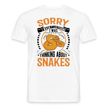 Snake Owner Corn Snake Snake - Men's T-Shirt - white - Front - AI Model Male 178 dark (178cm)