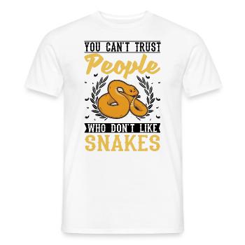 Snake Owner Corn Snake Snake - Men's T-Shirt - white - Front - AI Model Male 178 dark (178cm)