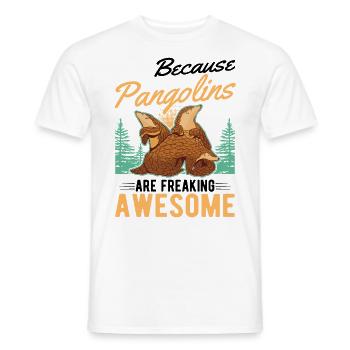 Pangolin Geschenk Schuppentier - Männer T-Shirt - Weiß - Vorne - AI Model Male 178 dark (178cm)