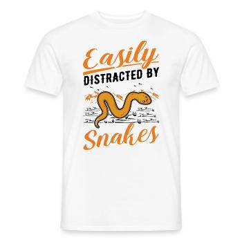 Snake Owner Corn Snake Snake - Men's T-Shirt - white - Front - AI Model Male 178 dark (178cm)