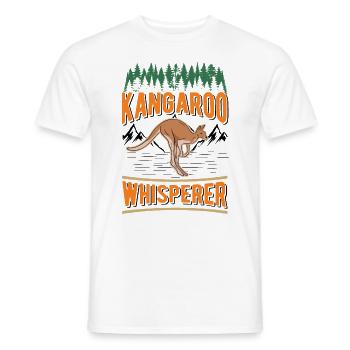 Kangaroo Whisperer Australia Kangaroo - Men's T-Shirt - white - Front - AI Model Male 178 dark (178cm)