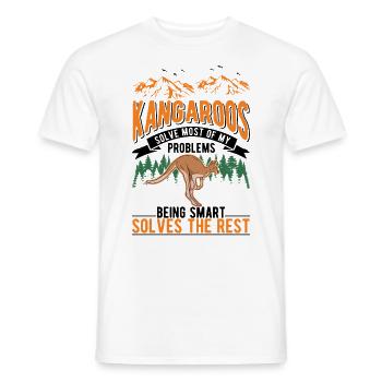 Kangaroo Australia Kangaroo - Men's T-Shirt - white - Front - AI Model Male 178 dark (178cm)