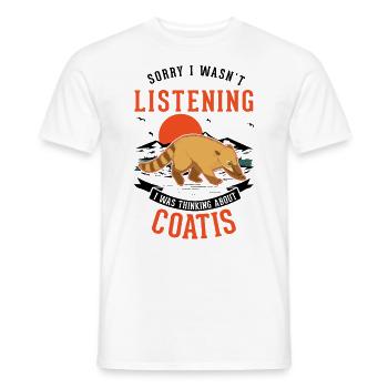 Coati Gift Proboscis Bear Coati - Men's T-Shirt - white - Front - AI Model Male 178 dark (178cm)