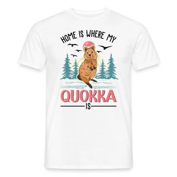 Zuhause ist wo mein Quokka ist - Männer T-Shirt - Weiß - Vorne - AI Model Male 178 dark (178cm)