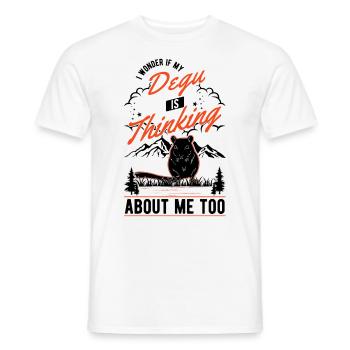 Degu Owner Shrub Rat Forest Degu - Men's T-Shirt - white - Front - AI Model Male 178 dark (178cm)