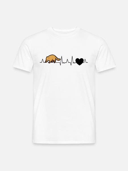 Coati Heartbeat Coati - Men's T-Shirt - white